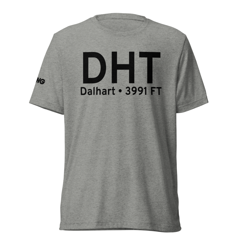 Dalhart (KDHT) Airport Tri-blend T-Shirt 