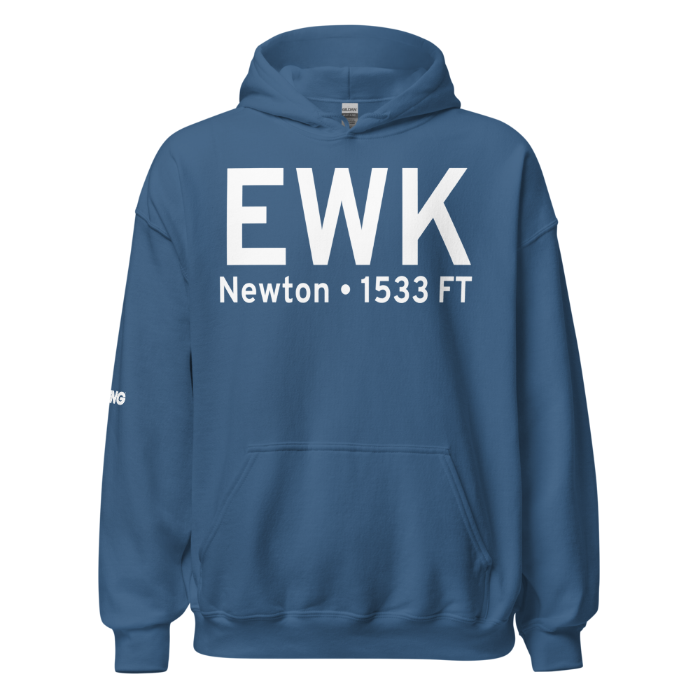 Newton (KEWK) Airport Hoodie Sweatshirt 