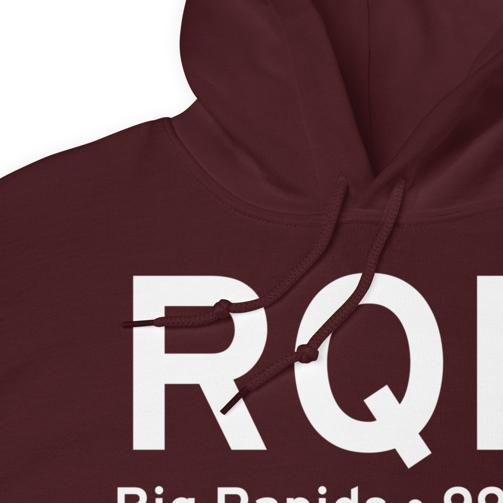 Big Rapids (KRQB) Airport Hoodie Sweatshirt 