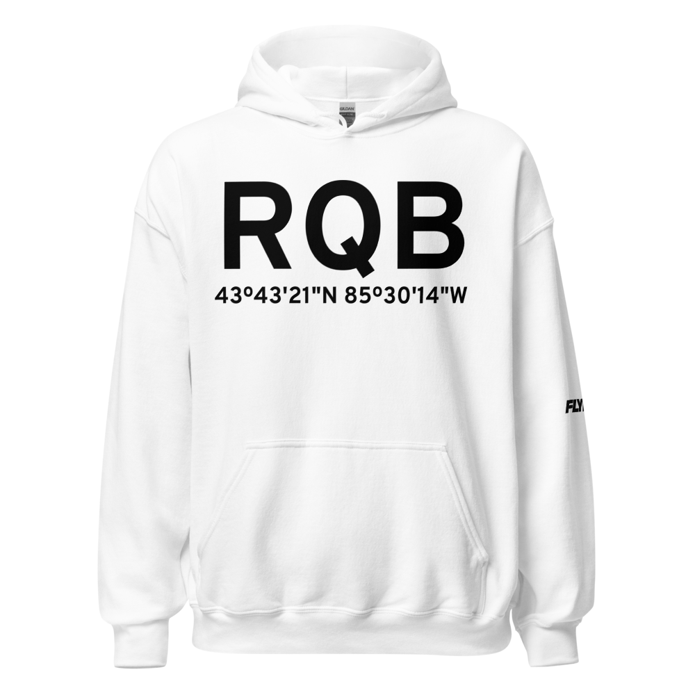 Big Rapids (KRQB) Airport Hoodie Sweatshirt 