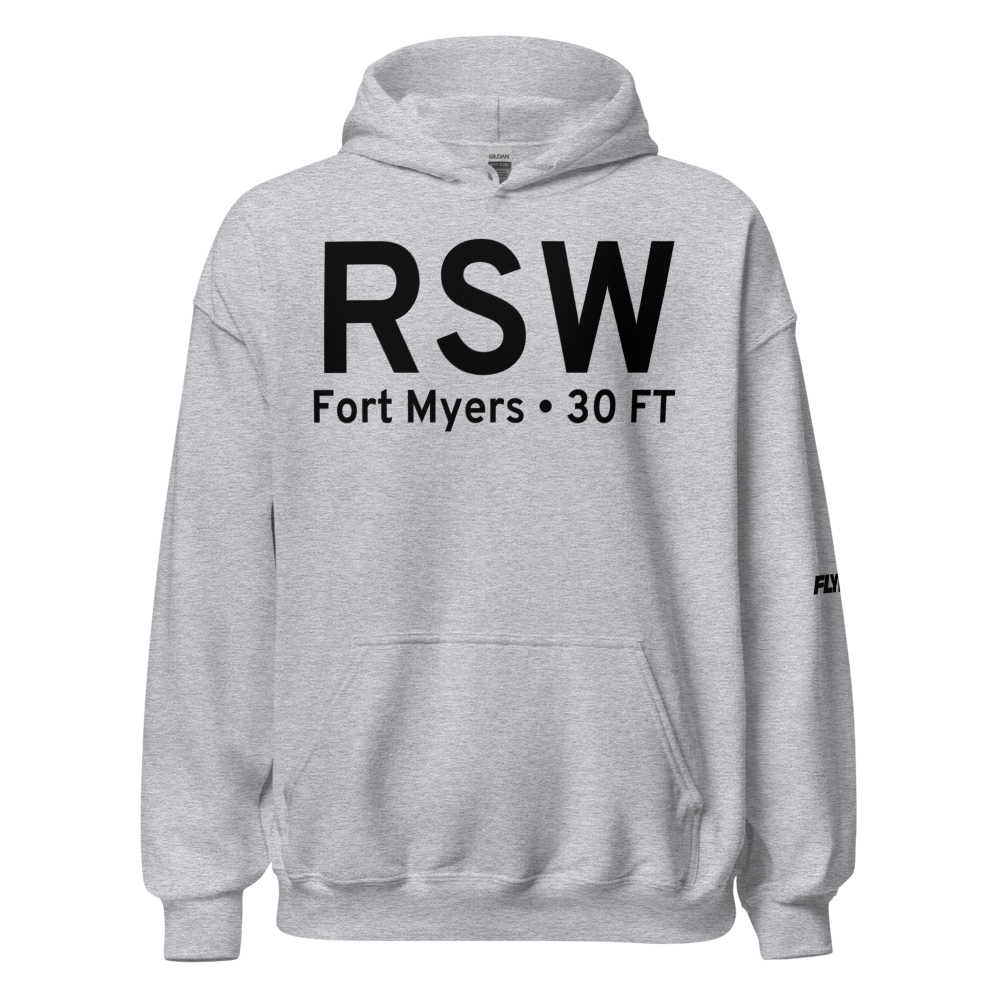 Fort Myers (KRSW) Airport Hoodie Sweatshirt 