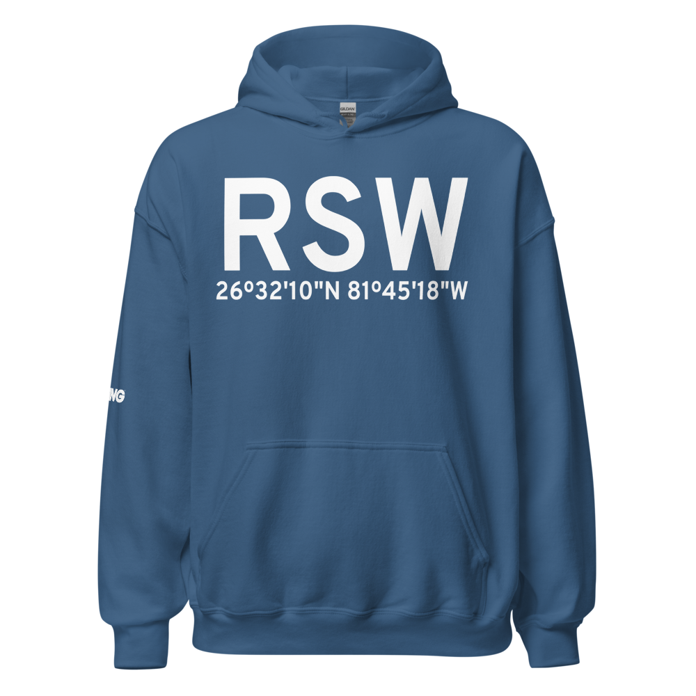 Fort Myers (KRSW) Airport Hoodie Sweatshirt 