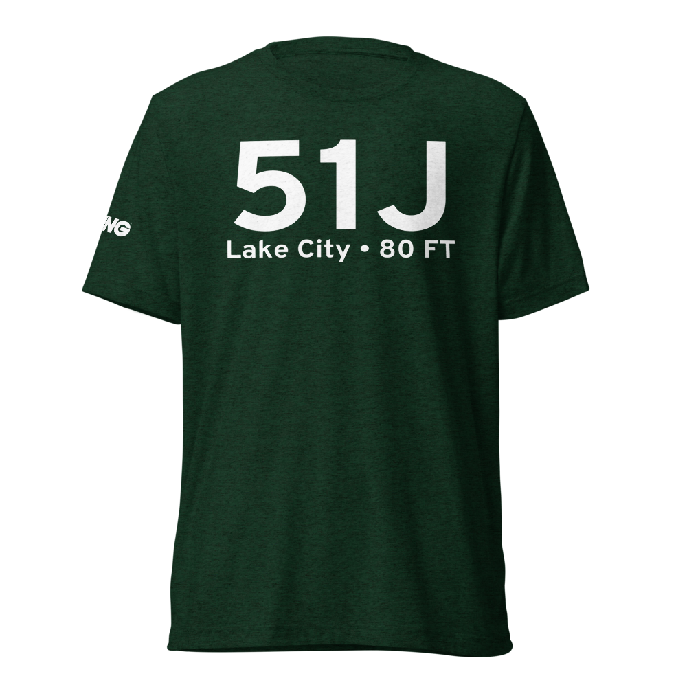 Lake City (K51J) Airport Tri-blend T-Shirt 