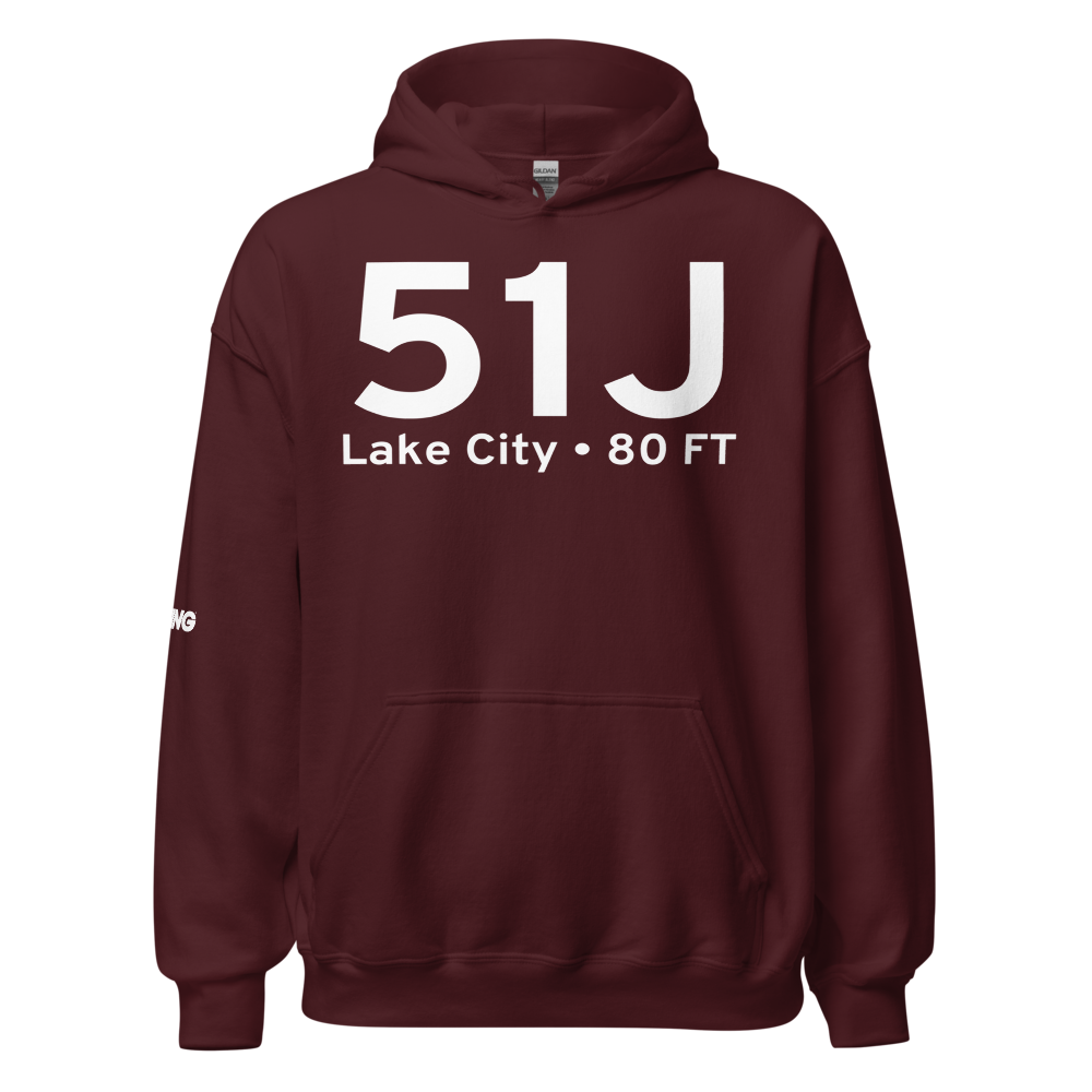 Lake City (K51J) Airport Hoodie Sweatshirt 