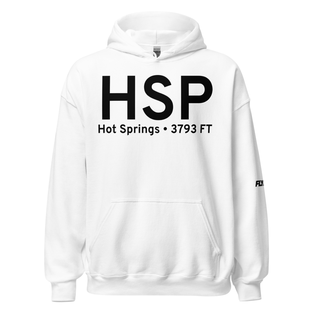 Hot Springs (KHSP) Airport Hoodie Sweatshirt 