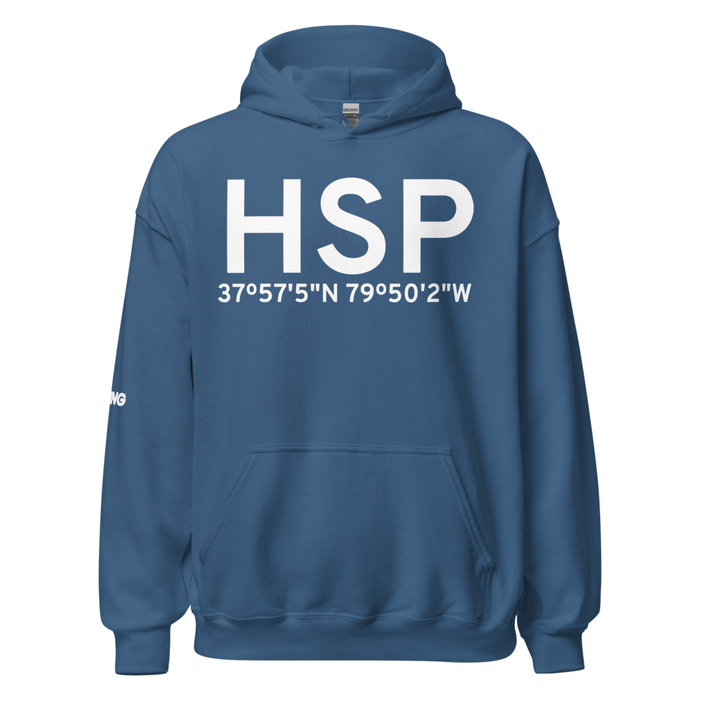Hot Springs (KHSP) Airport Hoodie Sweatshirt 