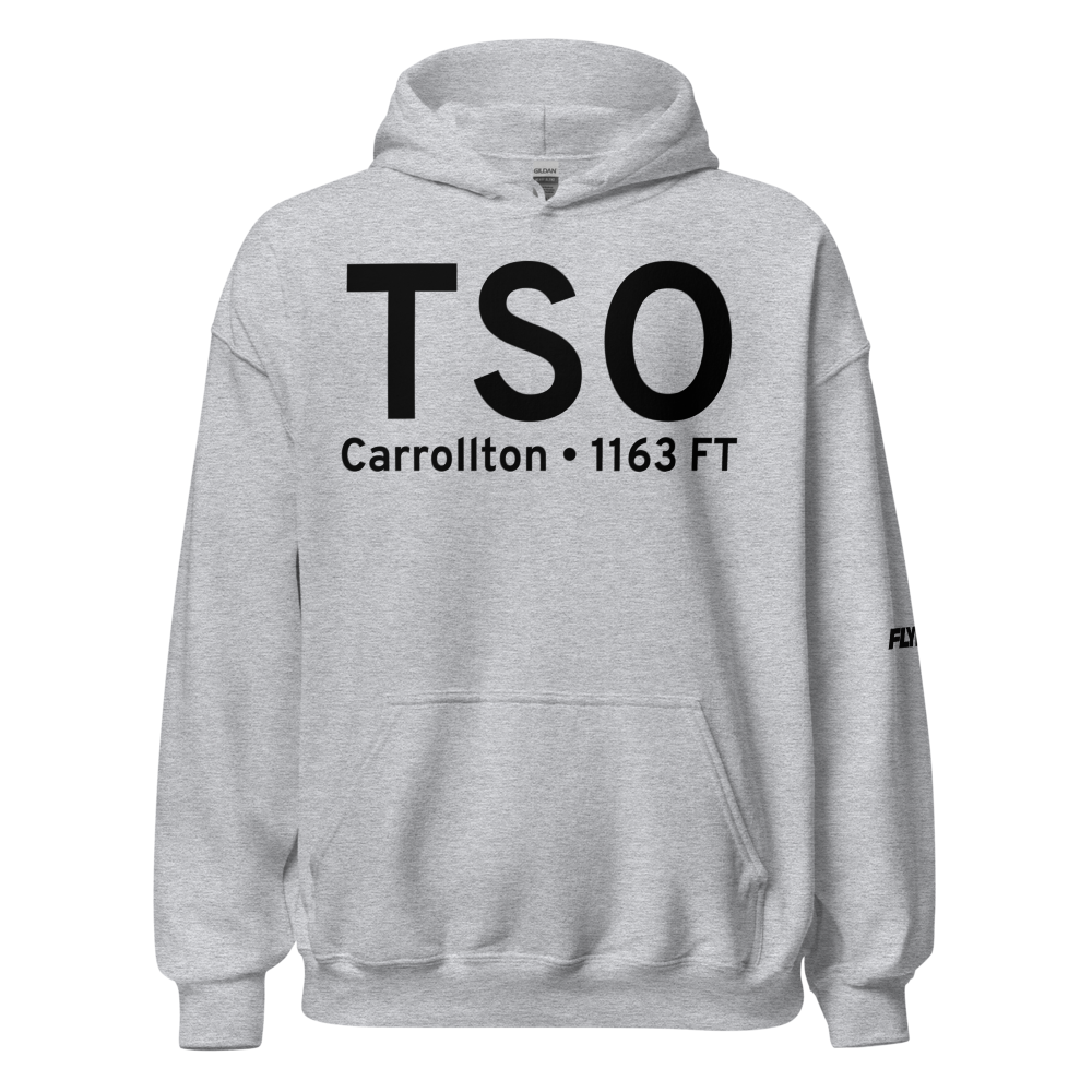 Carrollton (KTSO) Airport Hoodie Sweatshirt 