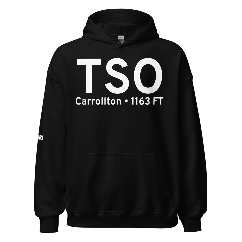 Carrollton (KTSO) Airport Hoodie Sweatshirt 