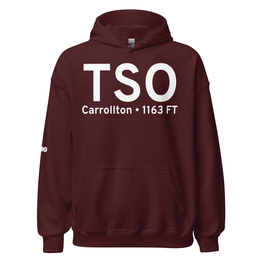 Carrollton (KTSO) Airport Hoodie Sweatshirt 