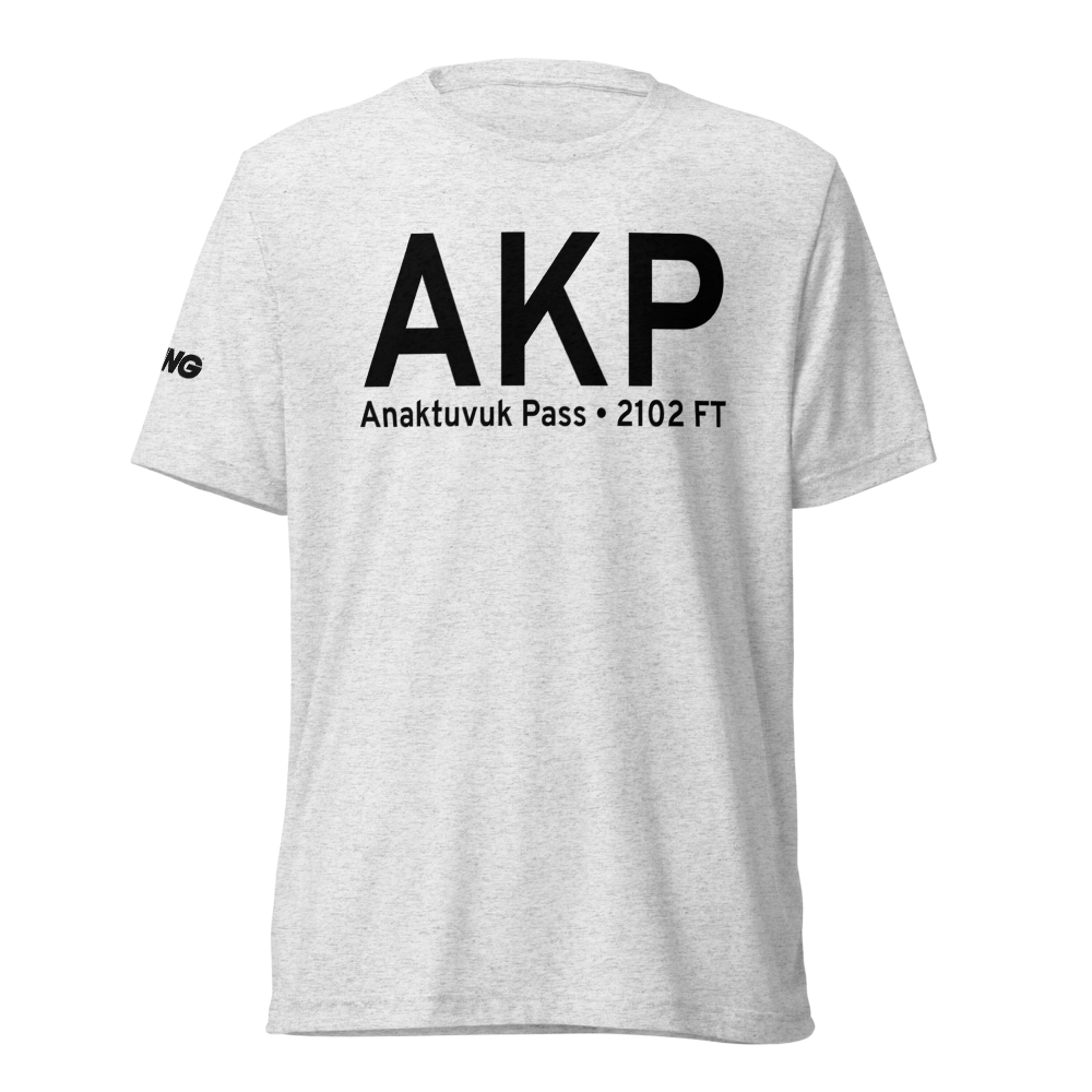 Anaktuvuk Pass (PAKP) Airport Tri-blend T-Shirt 