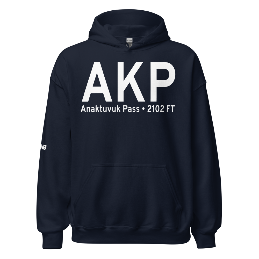 Anaktuvuk Pass (PAKP) Airport Hoodie Sweatshirt 