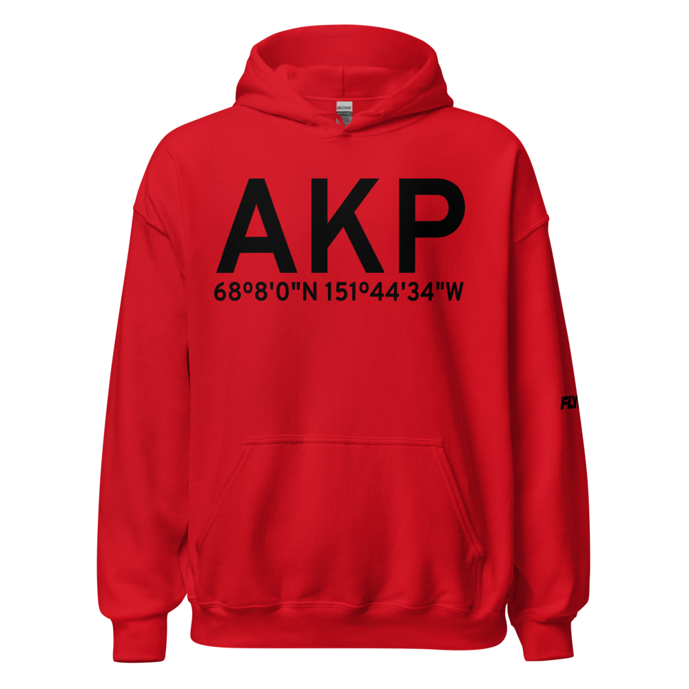 Anaktuvuk Pass (PAKP) Airport Hoodie Sweatshirt 