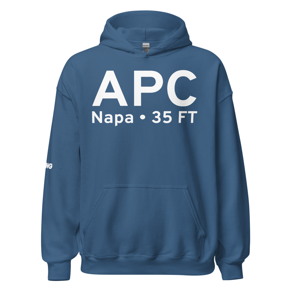 Napa (KAPC) Airport Hoodie Sweatshirt 