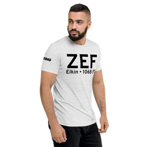 Elkin (KZEF) Airport Tri-blend T-Shirt