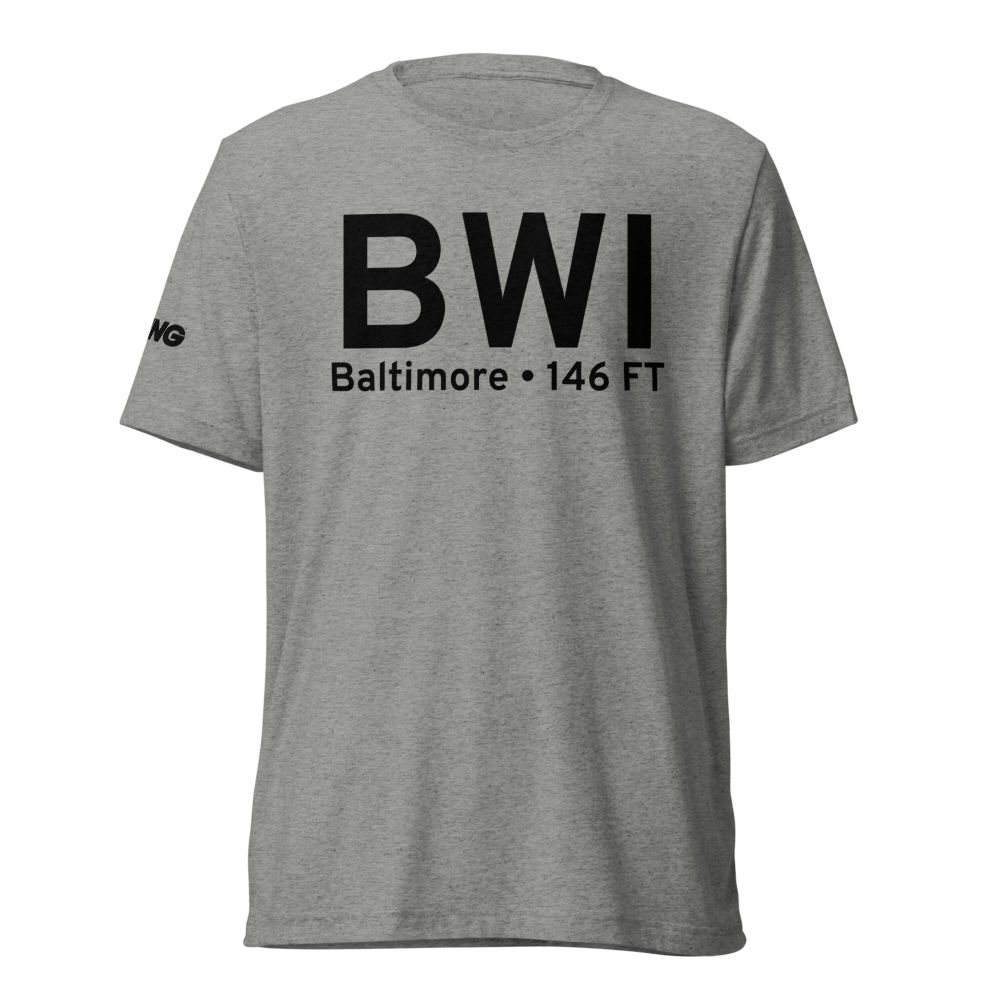 Baltimore (KBWI) Airport Tri-blend T-Shirt 