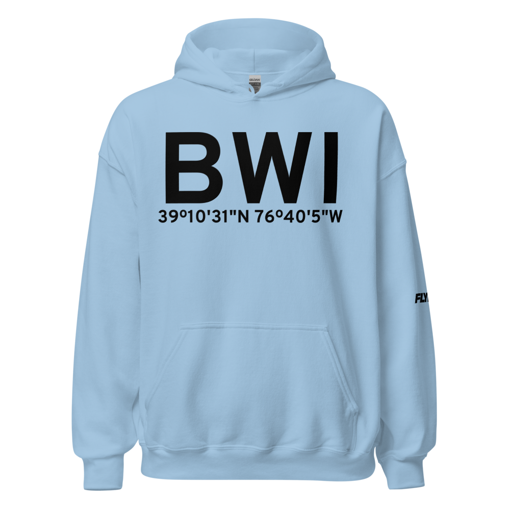 Baltimore (KBWI) Airport Hoodie Sweatshirt 