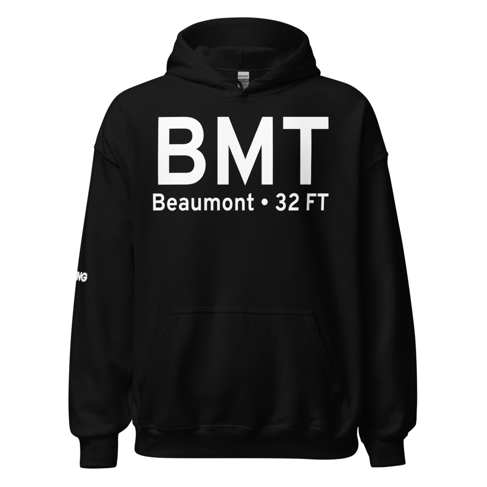 Beaumont (KBMT) Airport Hoodie Sweatshirt 
