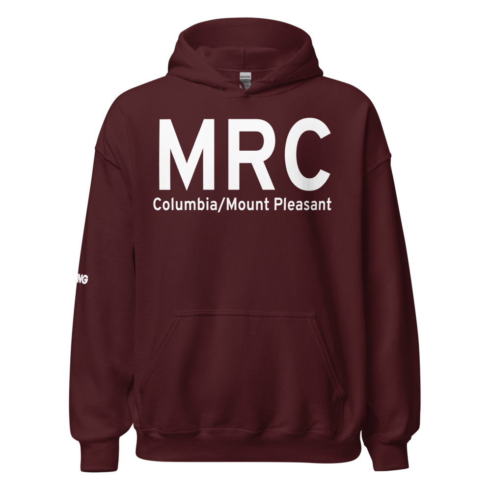 Columbia/Mount Pleasant (KMRC) Airport Hoodie Sweatshirt 