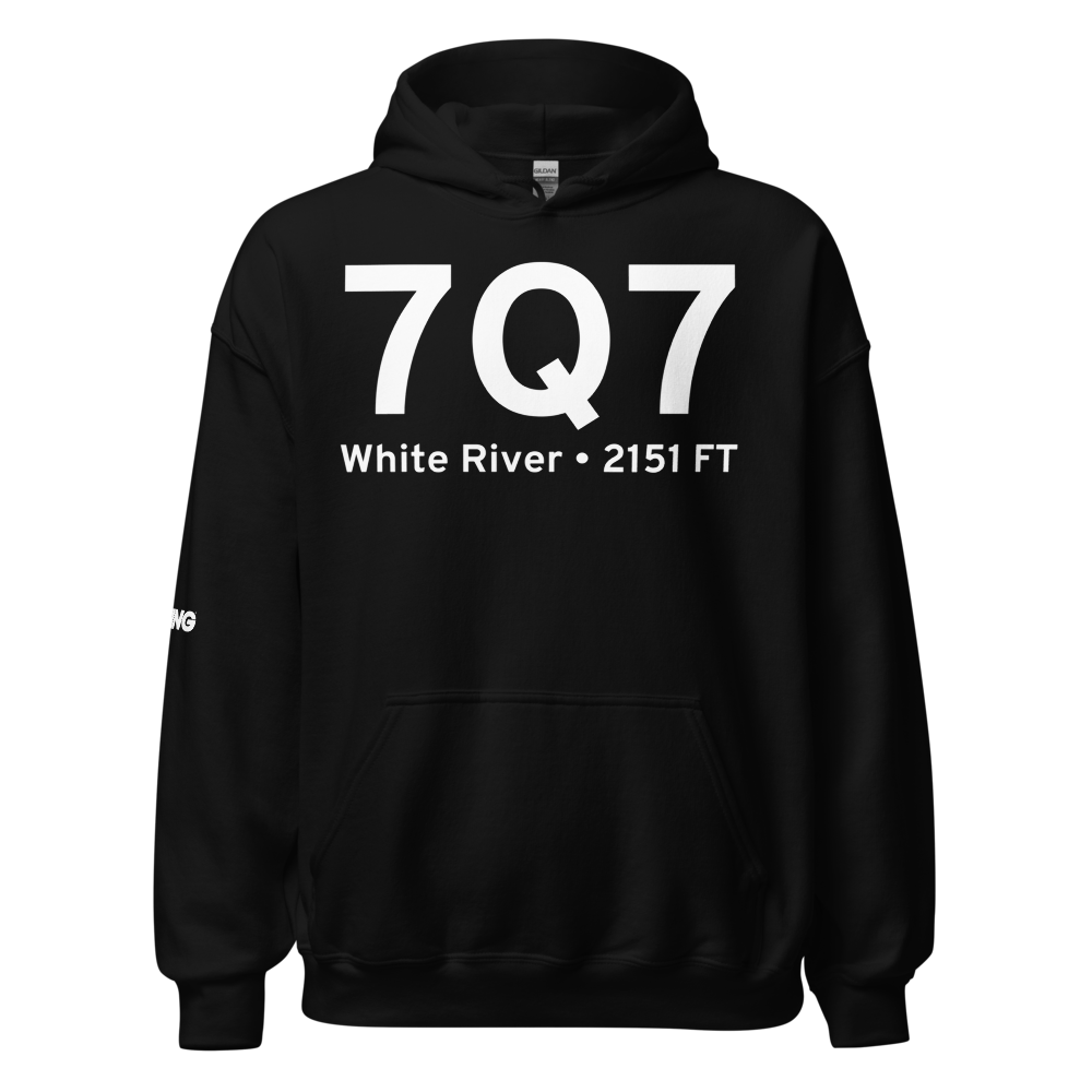 White River (7Q7) Airport Hoodie Sweatshirt 