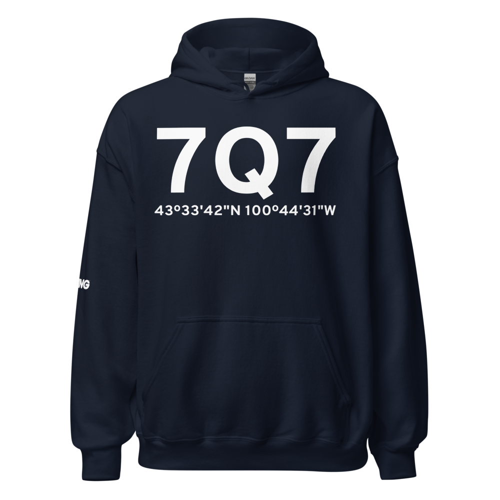 White River (7Q7) Airport Hoodie Sweatshirt 