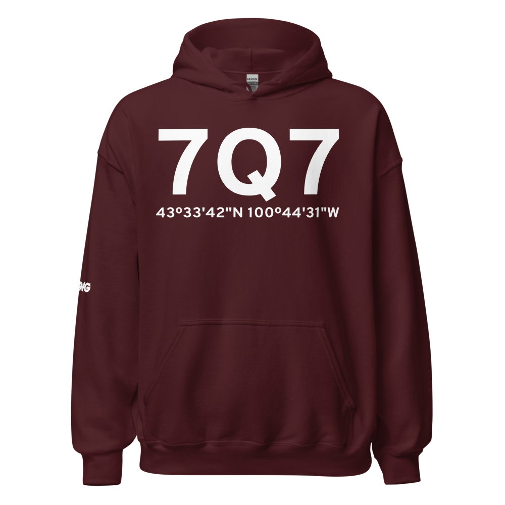 White River (7Q7) Airport Hoodie Sweatshirt 