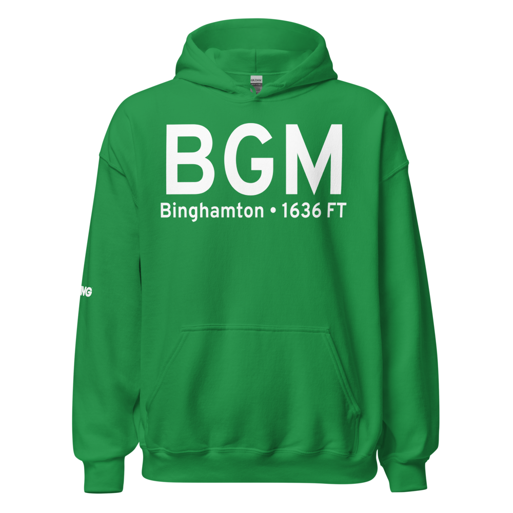 Binghamton (KBGM) Airport Hoodie Sweatshirt 