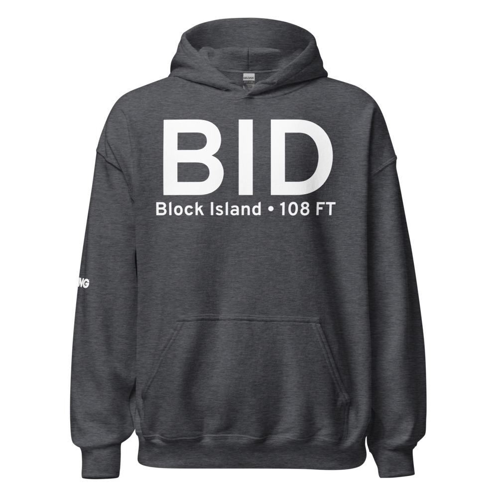 Block Island (KBID) Airport Hoodie Sweatshirt 