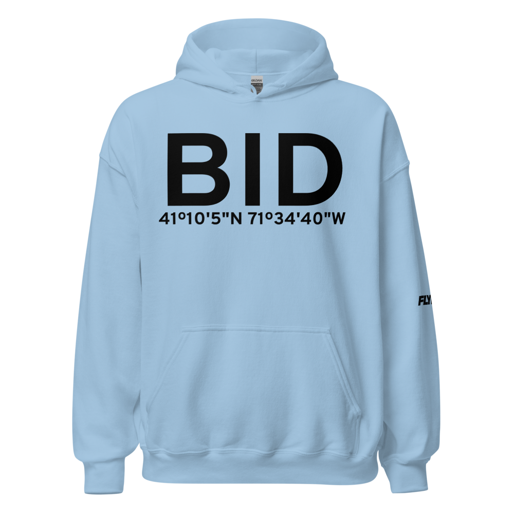 Block Island (KBID) Airport Hoodie Sweatshirt 