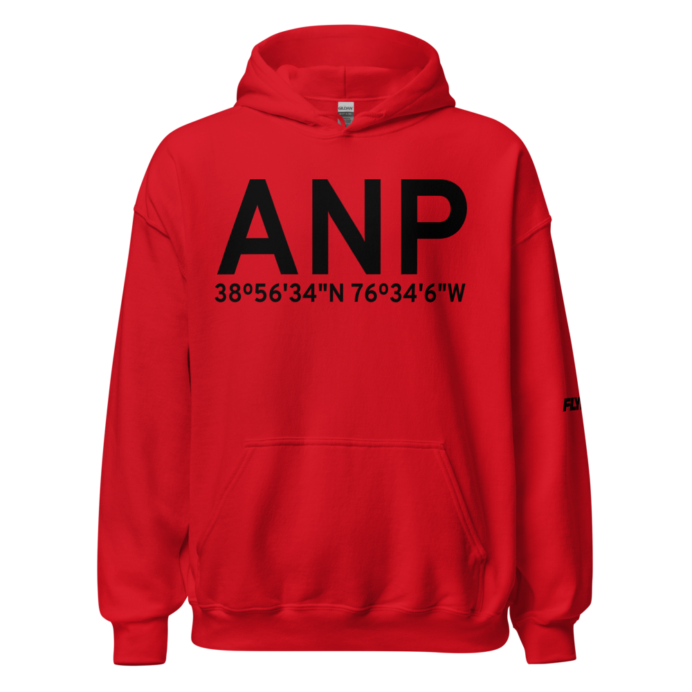 Annapolis (KANP) Airport Hoodie Sweatshirt 