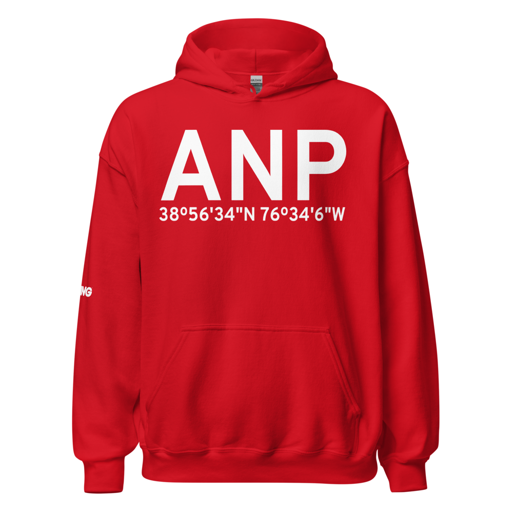 Annapolis (KANP) Airport Hoodie Sweatshirt 