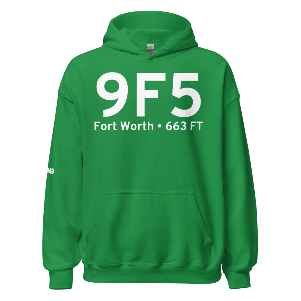 Fort Worth (9F5) Airport Hoodie Sweatshirt 