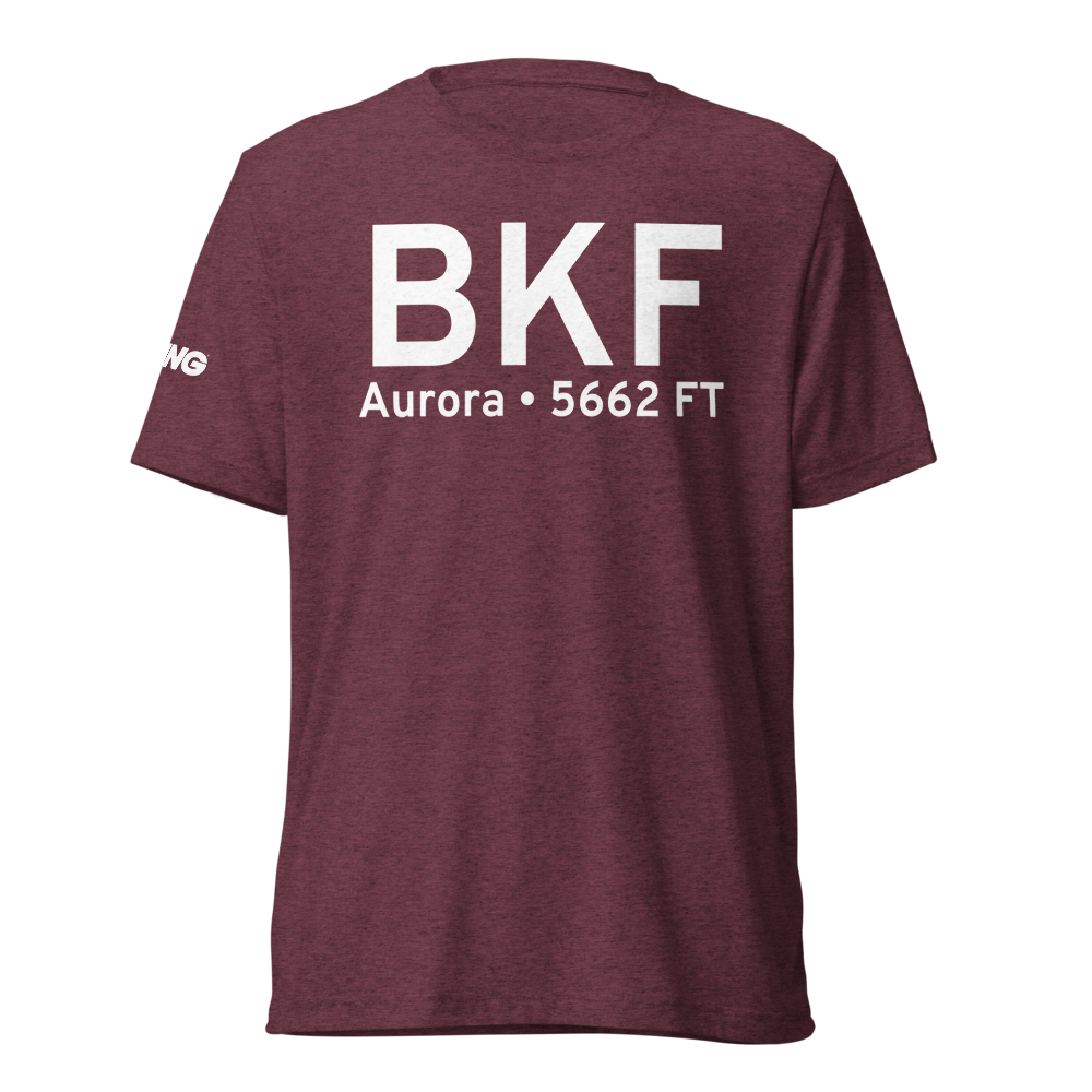 Aurora (KBKF) Airport Tri-blend T-Shirt 