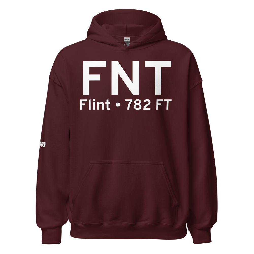 Flint (KFNT) Airport Hoodie Sweatshirt 