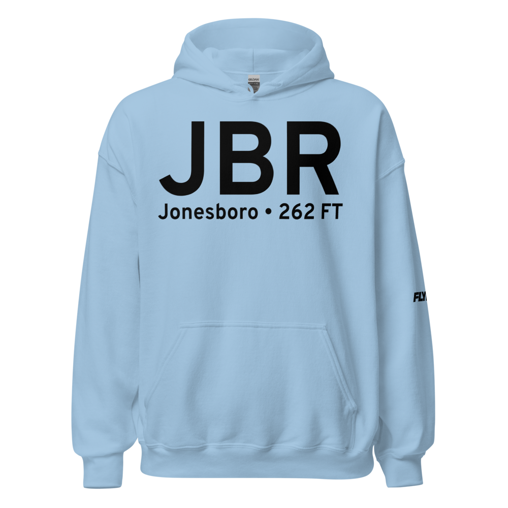 Jonesboro (KJBR) Airport Hoodie Sweatshirt 