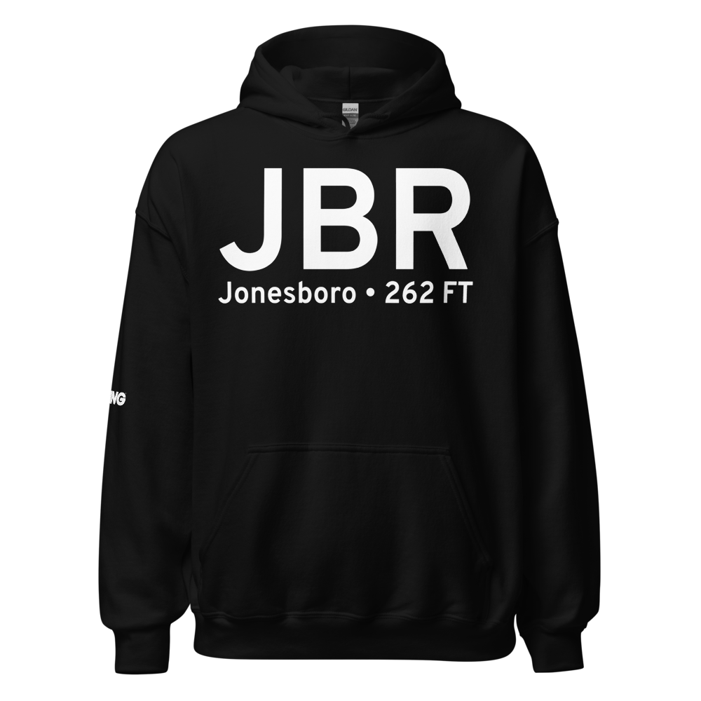 Jonesboro (KJBR) Airport Hoodie Sweatshirt 