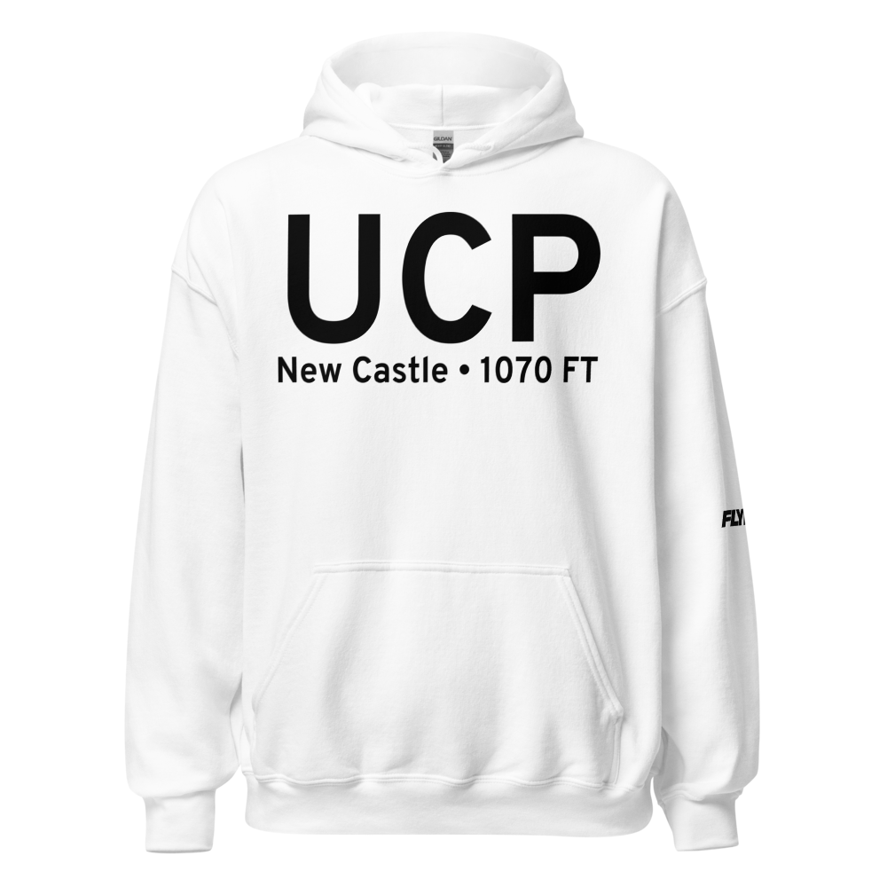 New Castle (KUCP) Airport Hoodie Sweatshirt 