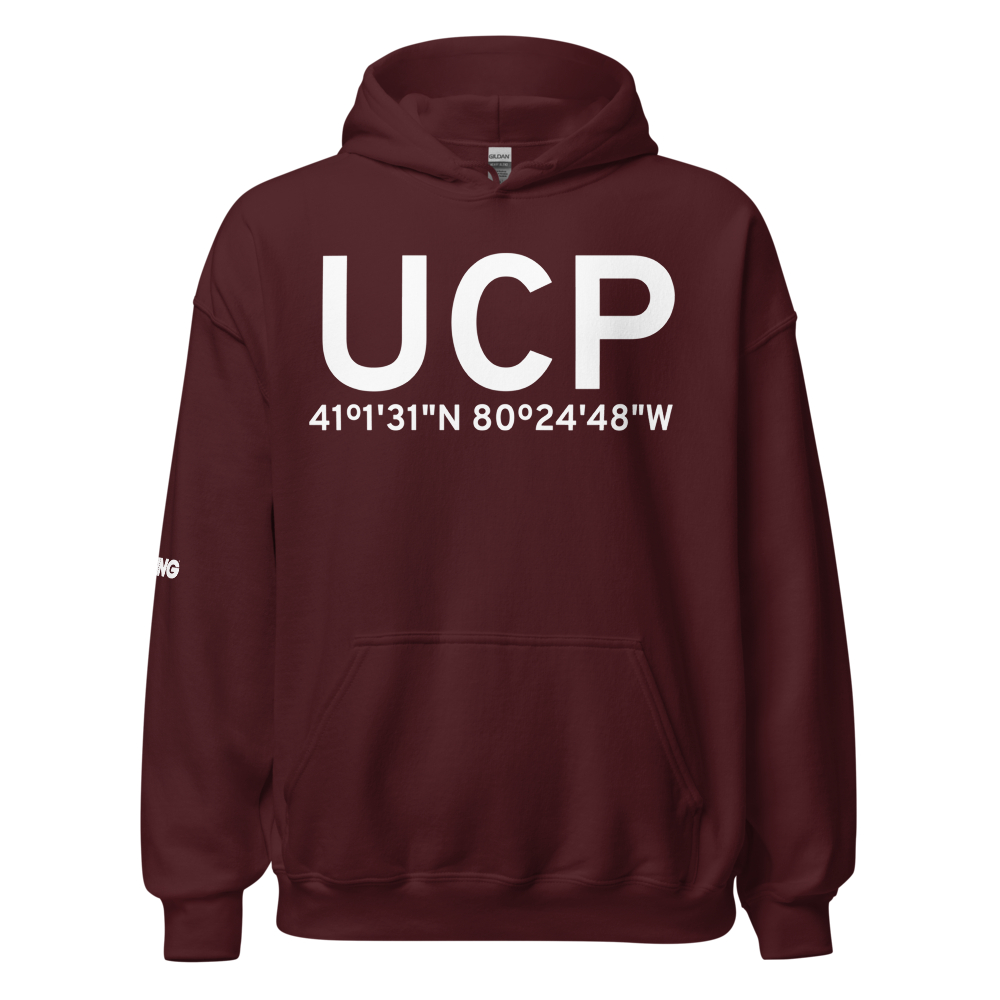 New Castle (KUCP) Airport Hoodie Sweatshirt 