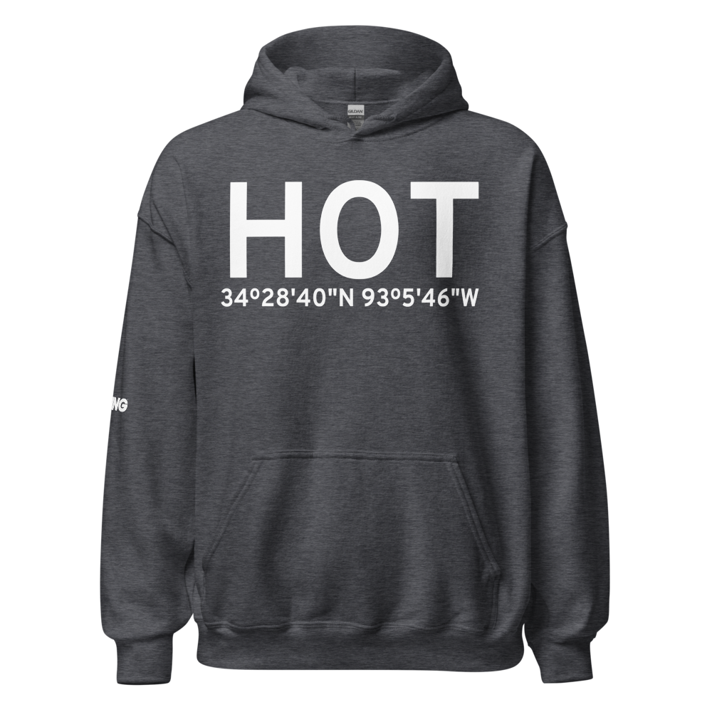 Hot Springs (KHOT) Airport Hoodie Sweatshirt 