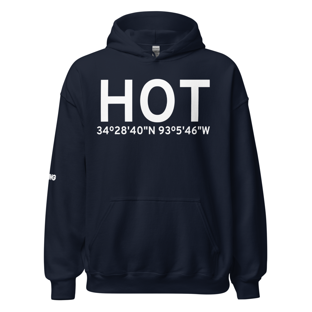 Hot Springs (KHOT) Airport Hoodie Sweatshirt 
