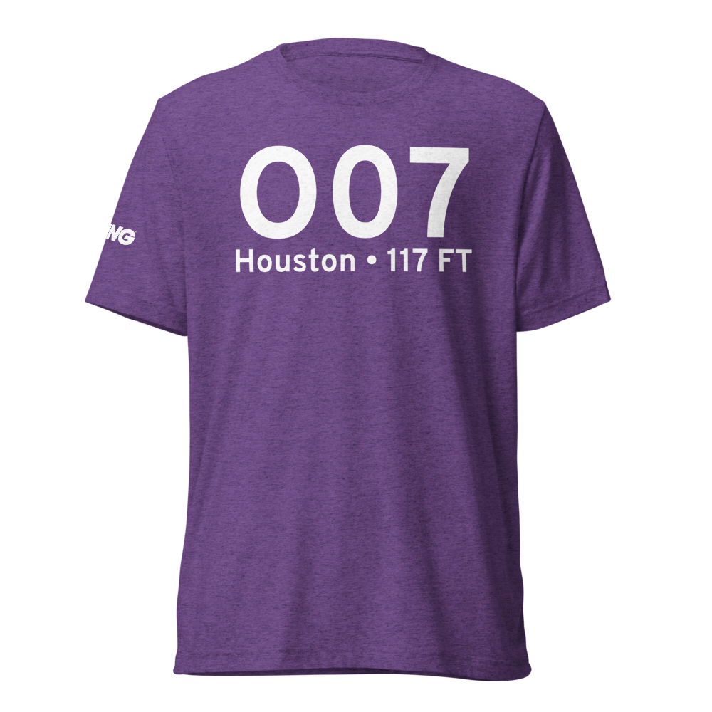Houston (O07) Airport Tri-blend T-Shirt 