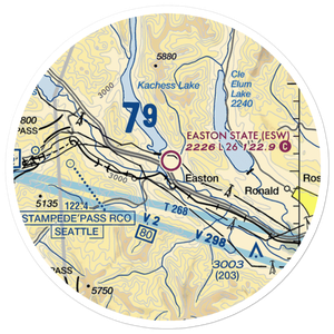 Easton State Airport (ESW) VFR Sectional Sticker (20 mile)