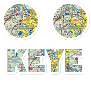 Eagle Creek Airpark (EYE) VFR Sectional Sticker Pack