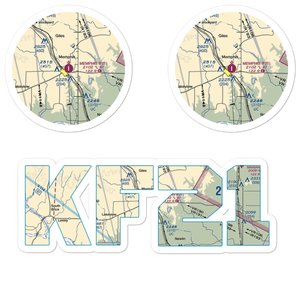 Memphis Municipal Airport (F21) VFR Sectional Sticker Pack