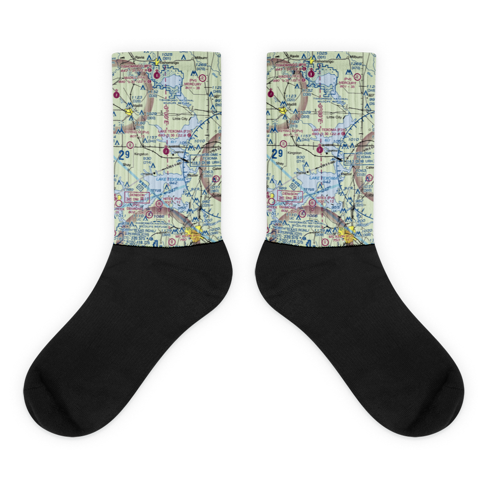 Lake Texoma State Park Airport (F31) VFR Sectional Socks 