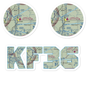 Cordell Municipal Airport (F36) VFR Sectional Sticker Pack