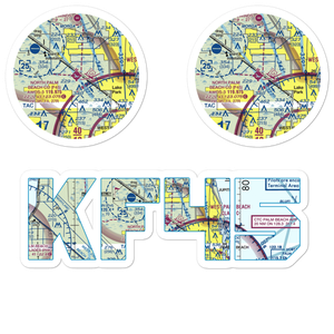 North Palm Beach County General Aviation Airport (F45) VFR Sectional Sticker Pack