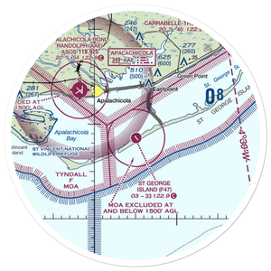 St George Island Airport (F47) VFR Sectional Sticker (30 mile)