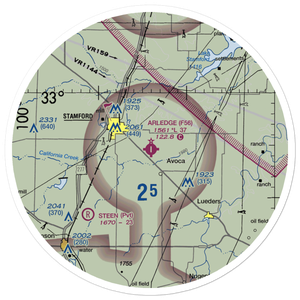 Arledge Field (F56) VFR Sectional Sticker (30 mile)