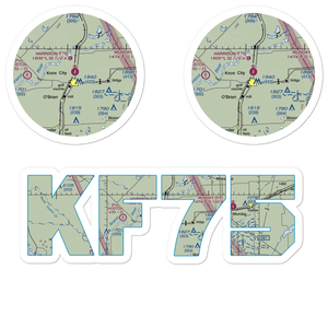 Harrison Field of Knox City Airport (F75) VFR Sectional Sticker Pack