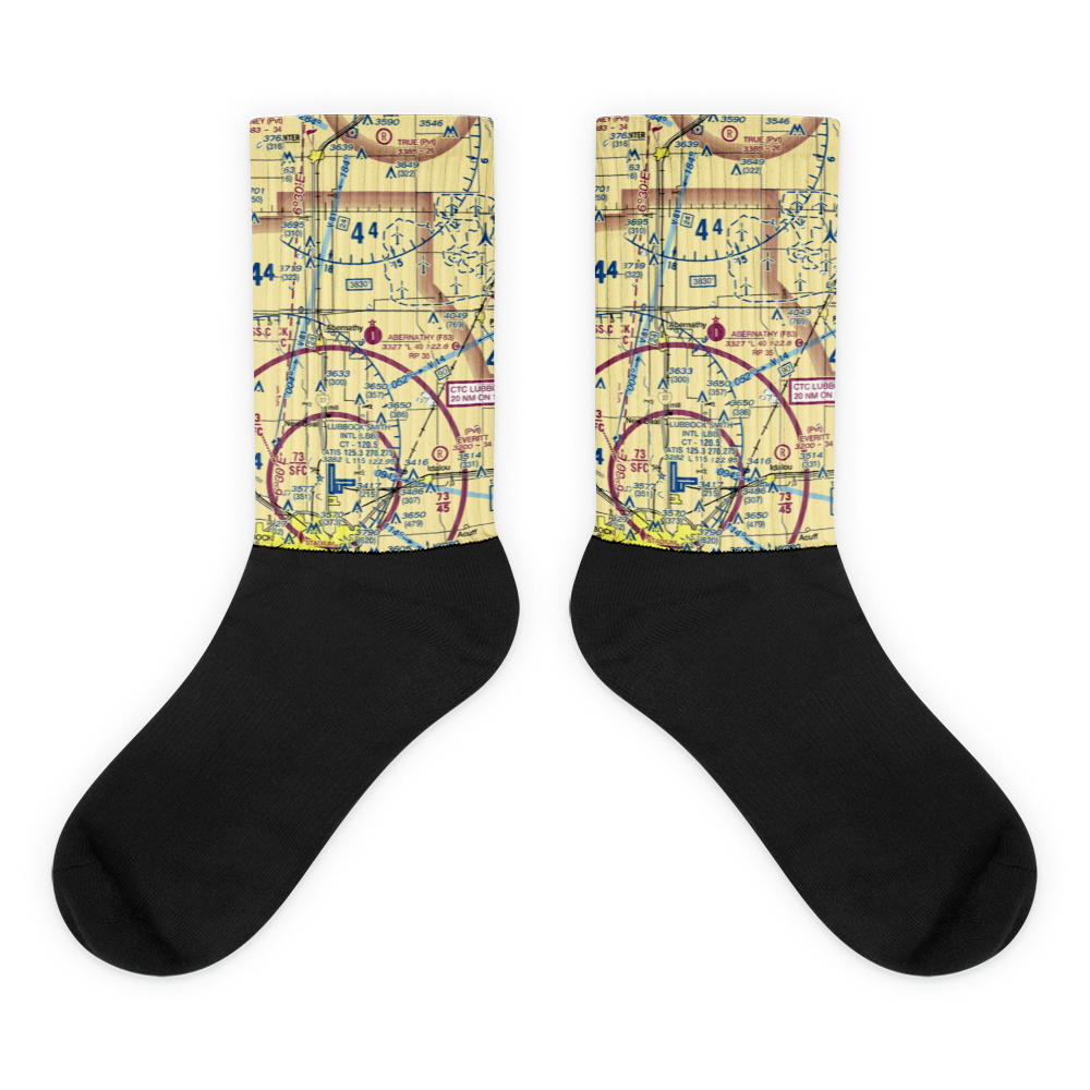 Abernathy Municipal Airport (F83) VFR Sectional Socks 